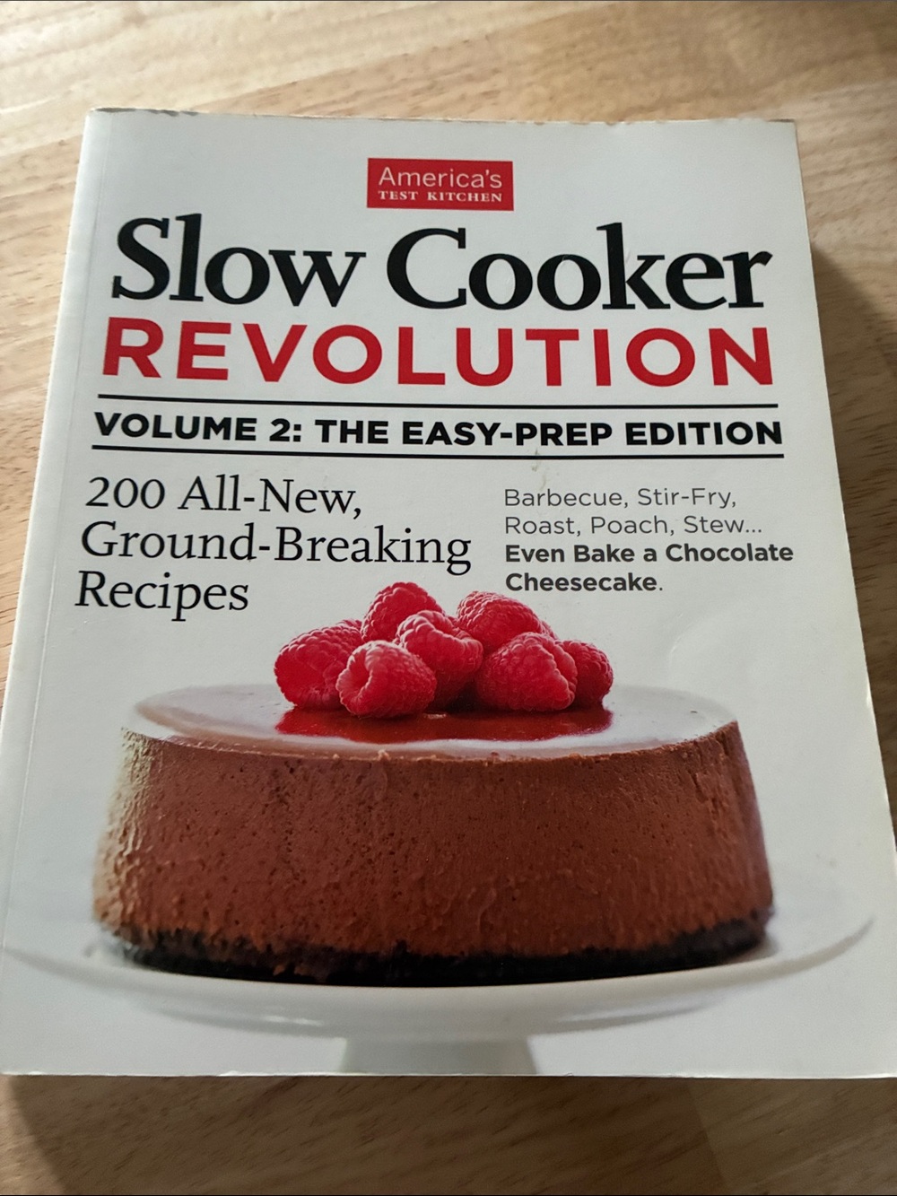 America's Test Kitchen Slow Cooker Revolution Volume 2 - White with Red Accents